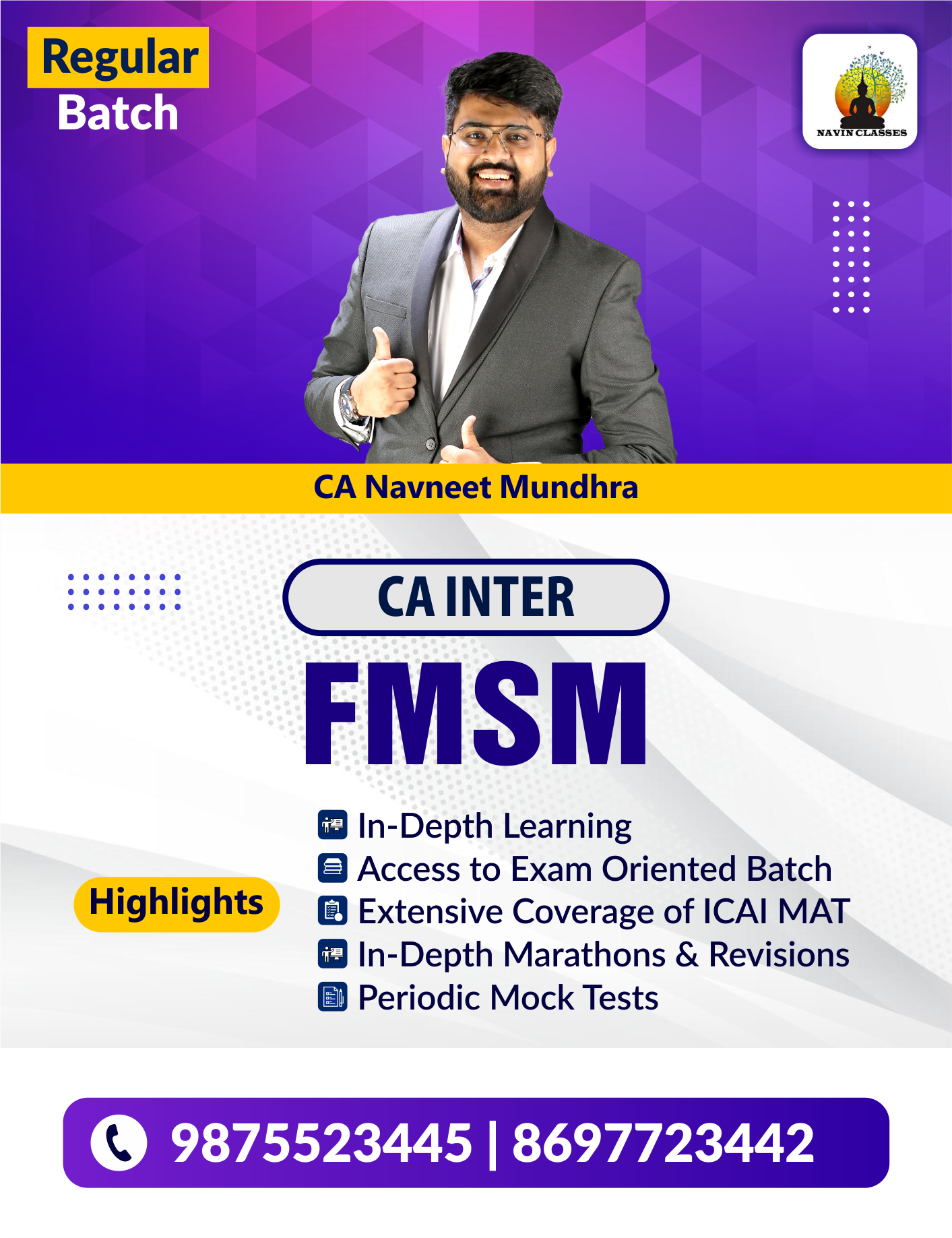 CA Inter FM & SM - Regular Batch
